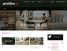 Tablet Screenshot of airelibre.tv